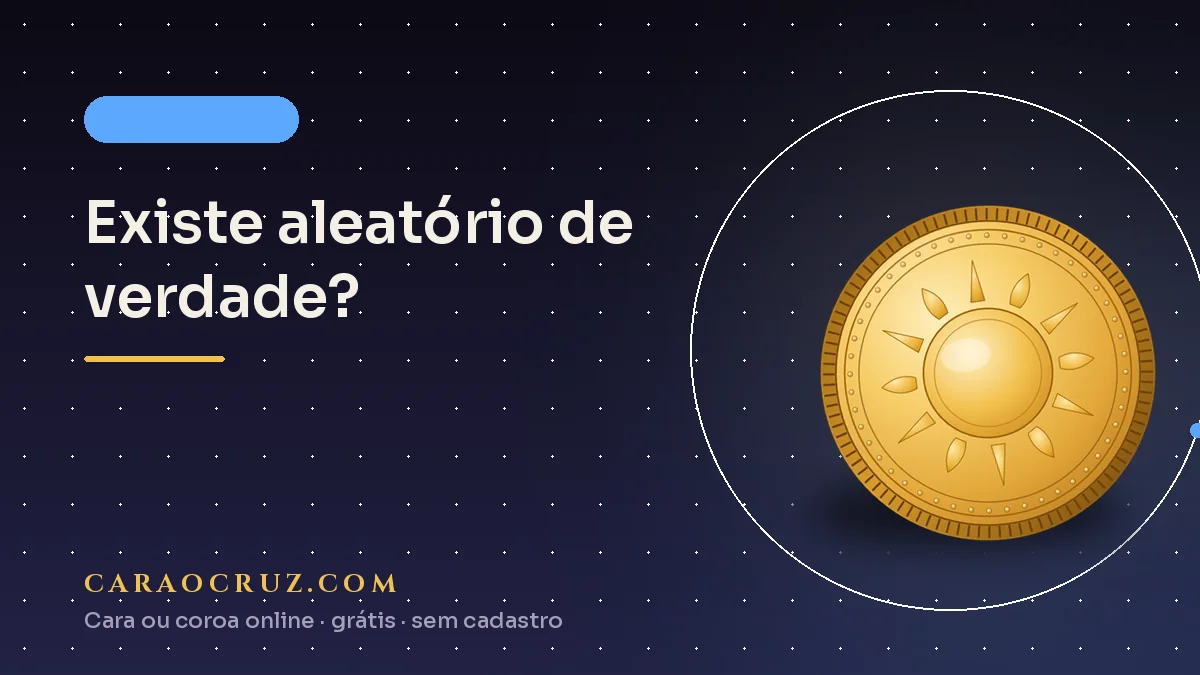 Portada del artículo sobre azar real y pseudoaleatorio, con una moneda y circuitos estilizados