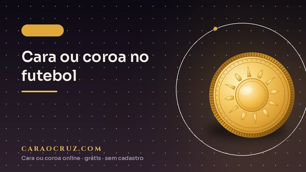 Portada del artículo sobre el cara o cruz en el fútbol, con moneda dorada sobre un césped estilizado