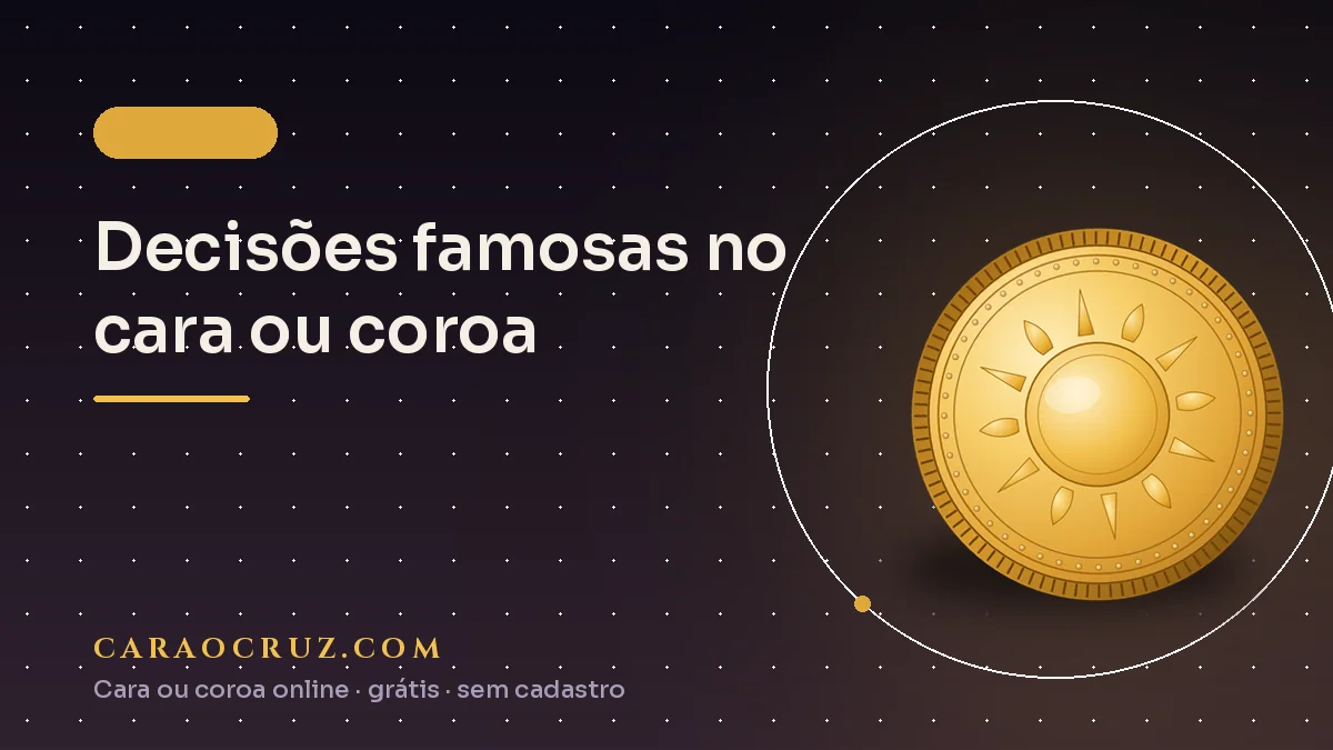 Portada del artículo sobre decisiones históricas resueltas con un lanzamiento de moneda