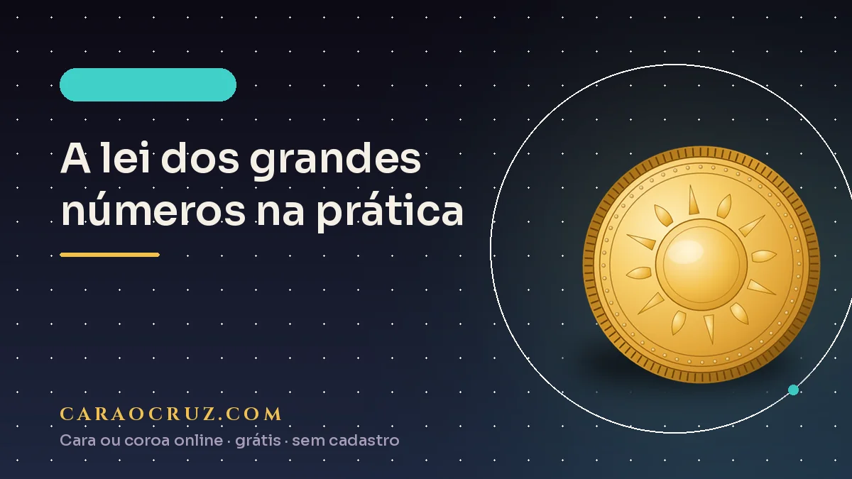 Portada del artículo sobre la ley de los grandes números aplicada al cara o cruz